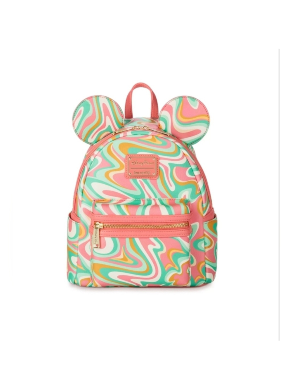 2022 Loungefly Disney Parks Mickey Mouse Swirl Retired Mini Backpack